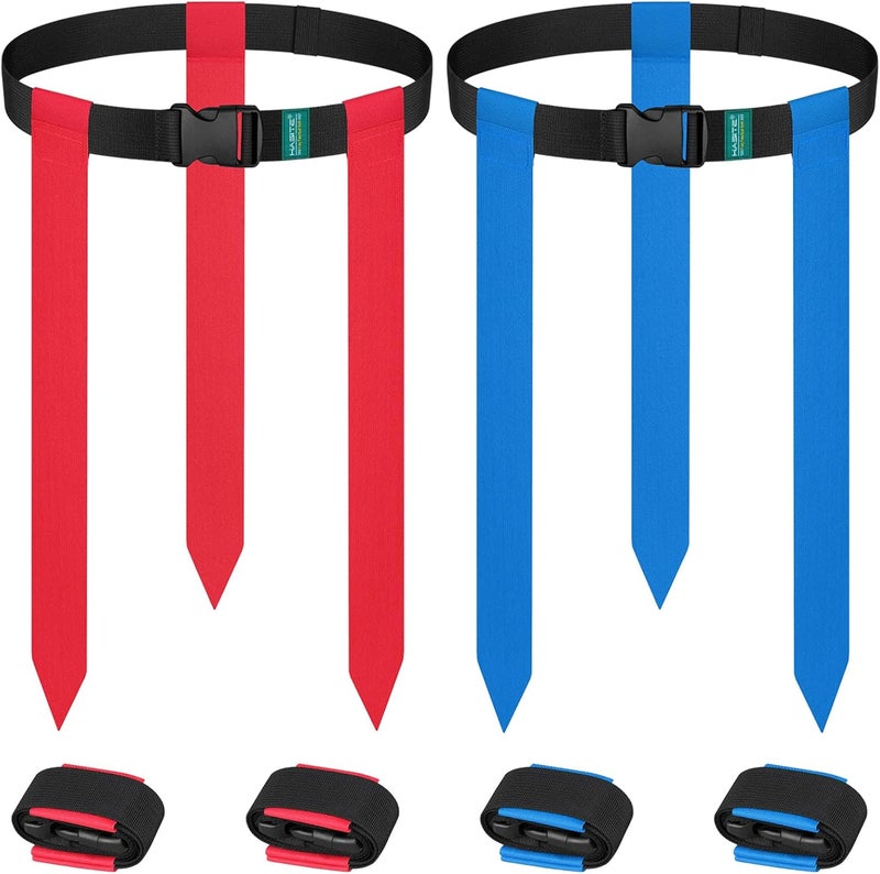 HASITE Flag Football Belts, 2/4/10/14/20 pcs of Adjustable Flag Football Set with Flags, Suitable for Youth Adults and Kids - Image 1